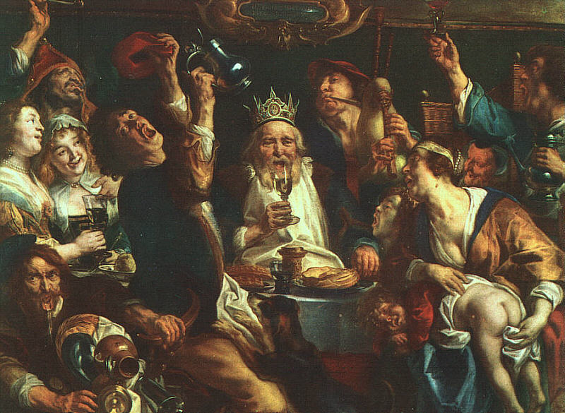 Jacob Jordaens The King Drinks